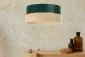 Lampa wisząca SIMPLY GLAMOUR 40 zielona/kremowa nad stół | MIRAT. w stylu kolekcja