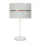 Lampa stołowa SIMPLY GLAMOUR biała w stylu glamour | MIRAT.