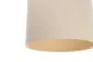 Lampa wisząca BOHO LEN TUBA 30 kremowa polskiej produkcji | MIRAT.