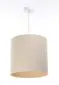 Lampa wisząca BOHO LEN TUBA 40 kremowa nad stół w stylu boho | MIRAT.