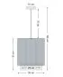 Lampa wisząca DUO LAMI LINE 30 zielona/beżowa walec I sklep meblowy MIRAT.