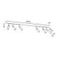 Plafon EYETECH 6 czarny | sklep MIRAT kolekcja eyetech