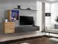 Meblościanka SWITCH XV wisząca z podświetleniem LED | MIRAT. w stylu kolekcja SWITCH