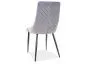 Krzesło PIANO B VELVET szare w stylu loft | MIRAT. w stylu GLAMOUR kolekcja