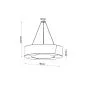 Żyrandol SATURNO SLIM 90 czarny | sklep MIRAT kolekcja saturno slim