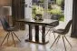 Stół rozkładany APPIA BLACK 130(210)x80 dąb monastery/czarny dla 8 osób | MIRAT. styl LOFT