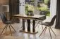 Stół rozkładany APPIA BLACK 130(210)x80 dąb natura/czarny do jadalni | MIRAT. styl LOFT