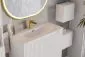 Szafka pod umywalkę NOVA WHITE 82-60-2D 60cm biała ryflowane fronty I sklep meblowy MIRAT. styl RYFLOWANY