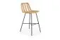 Hoker niski H-97 rattanowy na metalowych nogach | MIRAT.