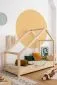 Łóżko dziecięce LUNA B 70x140 sosna domek | MIRAT. w stylu kolekcja LUNA