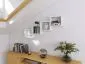 Półka ALESIA 3 orzech wisząca do salonu | MIRAT. w stylu LOFT kolekcja