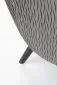 Fotel RAVEL VELVET szary/czarny tapicerowany aksamitem | MIRAT.