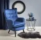 Fotel RAVEL VELVET granatowy tapicerowany aksamitem | MIRAT.