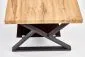 Ława XENA PROSTOKĄT 110x60 ze szklaną półką do salonu w stylu loft | MIRAT. styl LOFT