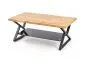 Ława XENA PROSTOKĄT 110x60 ze szklaną półką do salonu w stylu loft | MIRAT. styl LOFT
