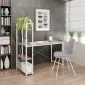 Biurko NARVIK B1 biały/dąb sonoma w stylu skandynawskim | MIRAT. styl LOFT kolekcja NARVIK HALMAR