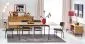 Stół rozkładany SMART 170(250)x100 dąb/czarny do jadalni i salonu | MIRAT. w stylu VINTAGE kolekcja SMART