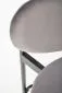 Hoker niski H-108 VELVET szary w stylu loft I sklep MIRAT. styl LOFT