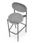 Hoker niski H-108 VELVET szary w stylu loft I sklep MIRAT. styl LOFT