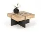 Stolik kawowy SEVILLA S 80x80 dąb craft/czarny z szufladami I sklep meblowy MIRAT. styl LOFT