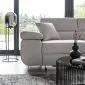 Narożnik z funkcją spania ANTON szary/biały prawy polskiej produkcji | MIRAT.