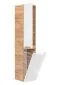 Szafka łazienkowa ARUBA 35 cm biała/dąb słupek z koszem | MIRAT. kolekcja ARUBA