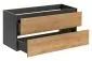 Szafka pod umywalkę MONAKO GREY OAK 823 120cm szary/dąb wisząca I sklep meblowy MIRAT. styl LOFT kolekcja MONAKO