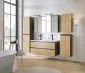 Szafka pod umywalkę MONAKO GREY OAK 823 120cm szary/dąb wisząca I sklep meblowy MIRAT. styl LOFT kolekcja MONAKO