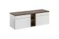 Szafka pod umywalkę ICONIC WHITE 60cm + ICONIC WHITE 60cm + SANTA FE OAK 81-01-A ryflowane fronty zestaw z blatem I sklep meblowy MIRAT. styl RYFLOWANY
