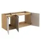 Szafka pod umywalkę LUXOR BEIGE 82-120-3D 120cm dąb olejowany/beżowa z frontami 3D I sklep meblowy MIRAT. styl GLAMOUR kolekcja LUXOR