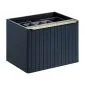 Szafka pod umywalkę SANTA FE DEEP BLUE 80 cm niebieska indigo I sklep meblowy MIRAT. styl RYFLOWANY kolekcja SANTA FE DEEP BLUE