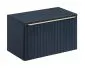 Szafka pod umywalkę nablatową SANTA FE DEEP BLUE 80 cm niebieska indigo COMAD | MIRAT. styl RYFLOWANY kolekcja SANTA FE DEEP BLUE