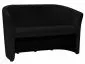 czarna sofa dwuosobowa TM-2 czarna