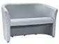 Szara tapicerowana sofa do salonu nowoczesna z podłokietnikami TM-2