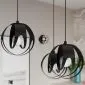 Lampa wisząca TULOS 3L czarna | sklep MIRAT kolekcja tulos