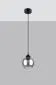 Lampa wisząca ALINO 1 czarna | sklep MIRAT kolekcja alino