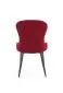 Krzesło K366 VELVET bordowe aksamitne o opływowym kształcie | MIRAT. styl GLAMOUR