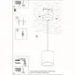 Lampa wisząca ORBIS 1 szary | sklep MIRAT kolekcja orbis