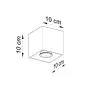 Plafon QUAD 1 czarny | sklep MIRAT kolekcja quad