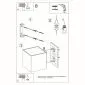 Kinkiet QUAD 1 szary | sklep MIRAT  kolekcja quad