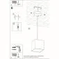 Lampa wisząca QUAD 1 szary | sklep MIRAT kolekcja quad