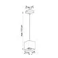 Lampa wisząca QUAD 1 szary | sklep MIRAT kolekcja quad