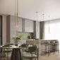 Lampa wisząca ARCHE 3P złota | sklep MIRAT kolekcja arche