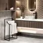 Wieszak na ręczniki LM-01 czarny do łazienki | MIRAT. styl LOFT