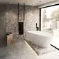 Wieszak na ręczniki WM-02 czarny metalowy wiszący | MIRAT. styl LOFT