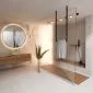 Wieszak na ręczniki ARDE-04 czarny metalowy wiszący | MIRAT. w stylu LOFT kolekcja