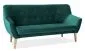 Zielona sofa tapicerowana nowoczesna do salonu aksamitna NORDIC 3 VELVET