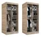 Szafa przesuwna MODUO COMFORT 2 90 antracyt z lustrem | MIRAT. w stylu kolekcja MODUO COMFORT