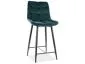 Hoker niski CHIC H-2 VELVET zielony welurowy barowy | MIRAT. w stylu GLAMOUR, LOFT kolekcja