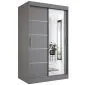 Szafa przesuwna MODUO COMFORT 2 120 antracyt z lustrem | MIRAT. w stylu  kolekcja MODUO COMFORT